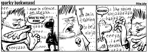 Sparky Buckweasel comic strip 03/08/09